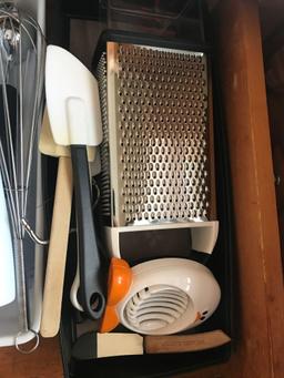 Assortment of Kitchen Utensils and Ites