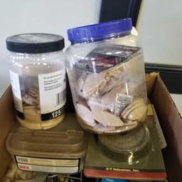 Large Assortment of Nails, Screws, Dowels, and More. NO SHIPPING AVAILABLE ON THIS LOT!