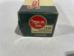 Ertl...1/43rd Scale Collectibles...Snap-On...1948 Diamond T Tractor Trailer Coin Bank-NIB