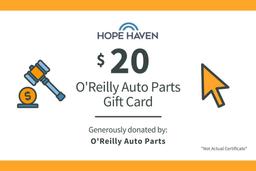 O' Reilly Auto Parts $20 Gift Card