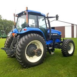 2001 NEW HOLLAND "8870A" TRACTOR, CAB, SUPER STEER MFD