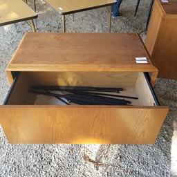 2 DRAWER WOOD FILING CABINET