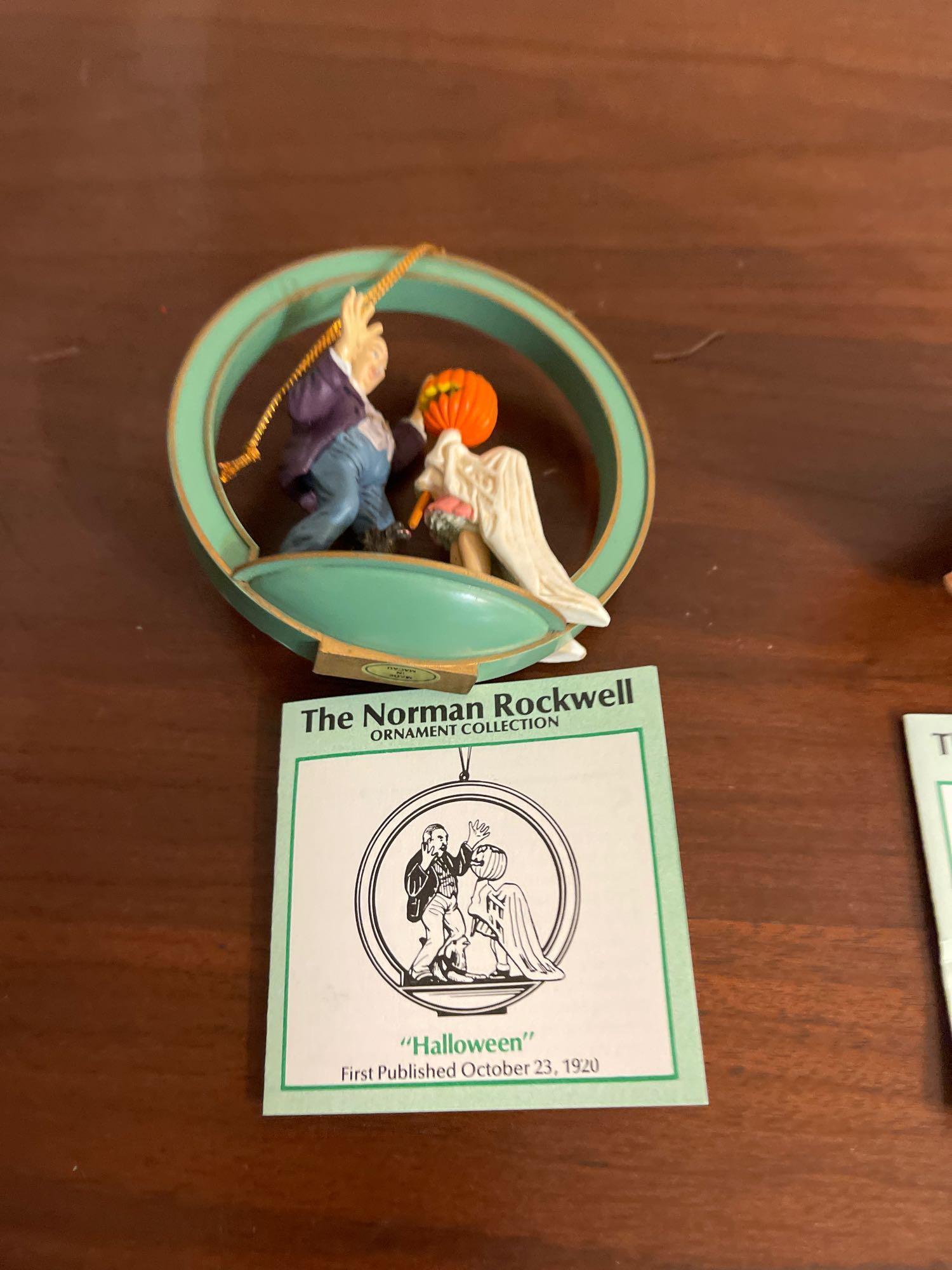 Norman Rockwell Ornament Collection. Shipping.