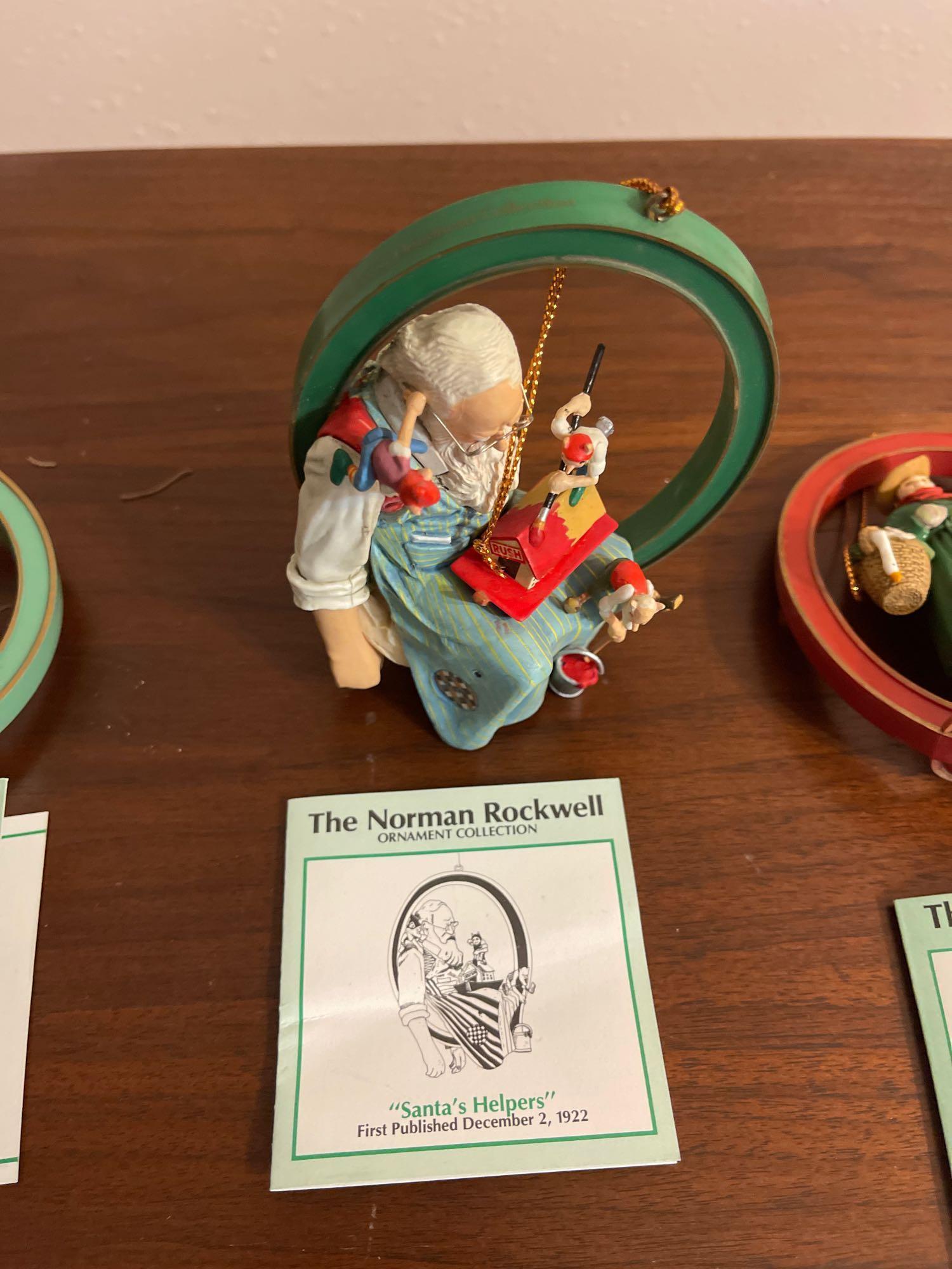 Norman Rockwell Ornament Collection. Shipping.