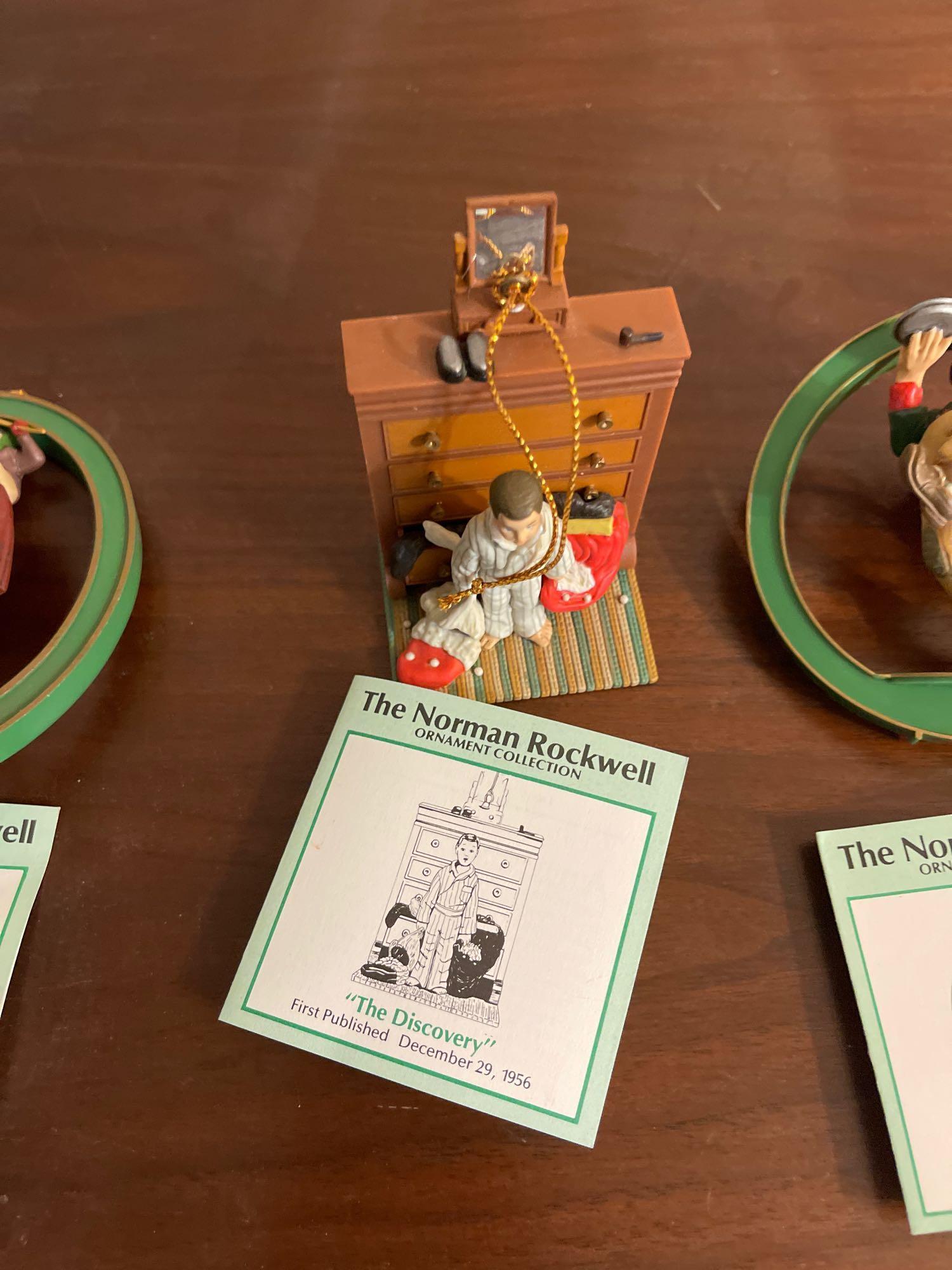 Norman Rockwell Ornament Collection. Shipping.