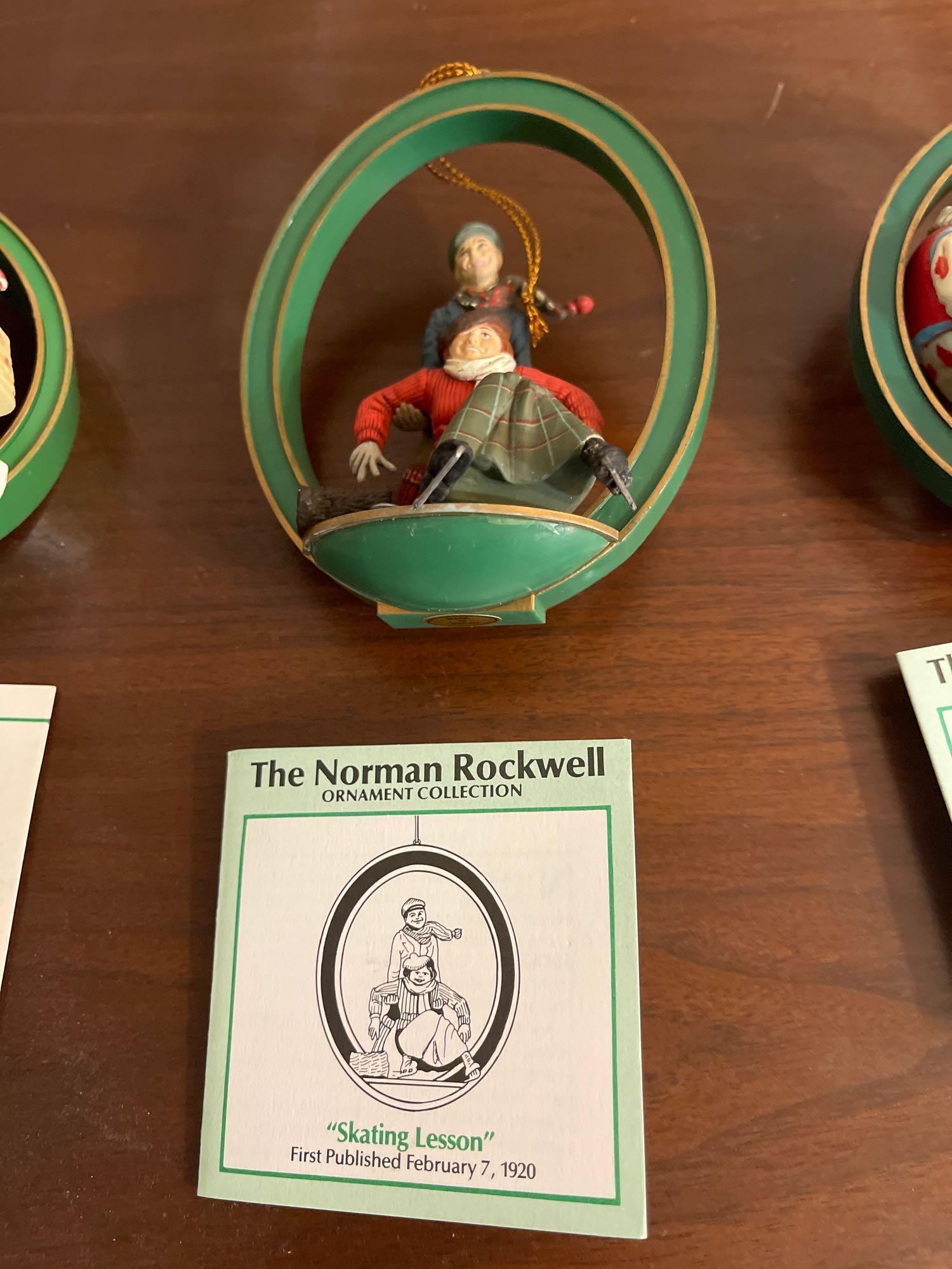 Norman Rockwell Ornament Collection. Shipping.