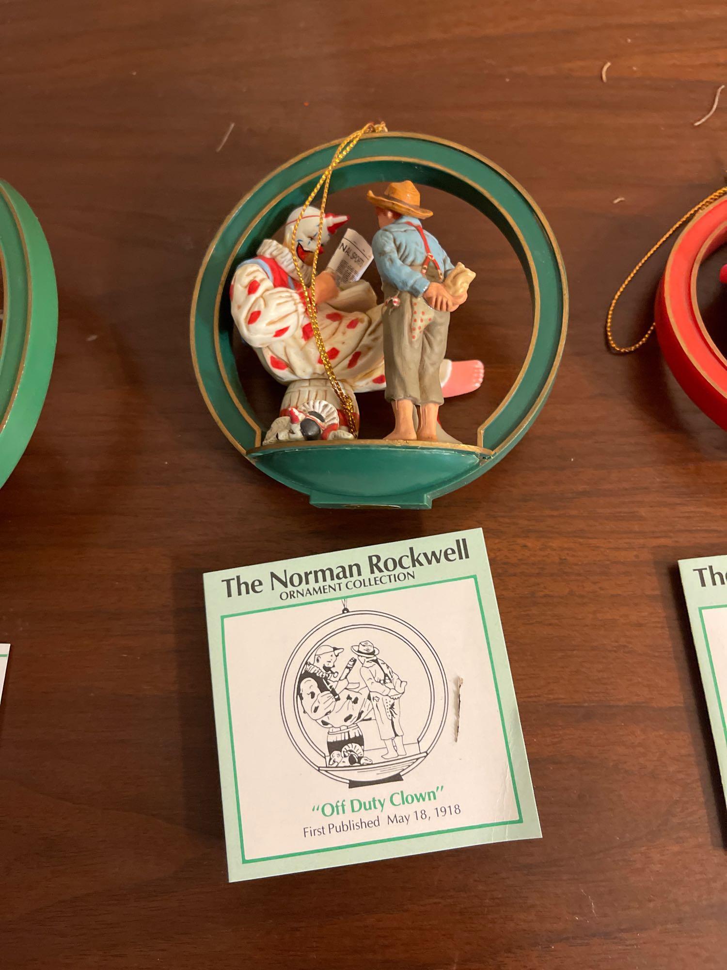 Norman Rockwell Ornament Collection. Shipping.
