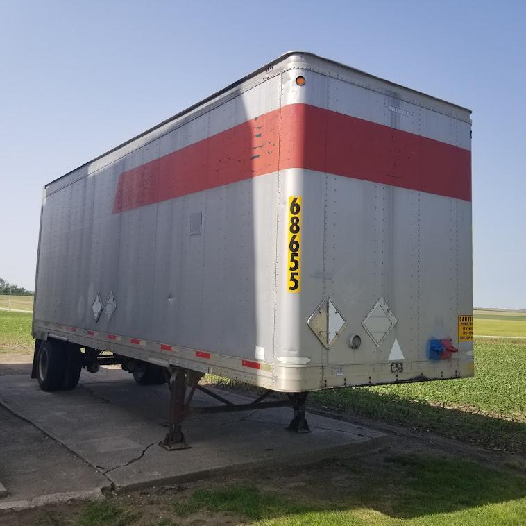 2001 TRAILMOBILE VAN TRAILER, SINGLE AXLE, SPRAYER TENDER