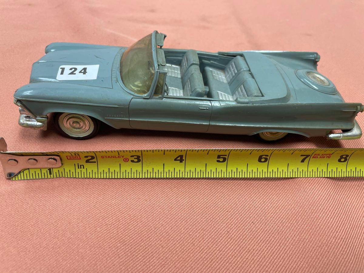 S.M.P. 1959 Chrysler Imperial Promo Car, plastic with metal undercarriage