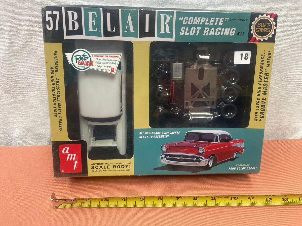 AMT 1957 Belair...slot racing kit, 1/25 scale, unopened in original box