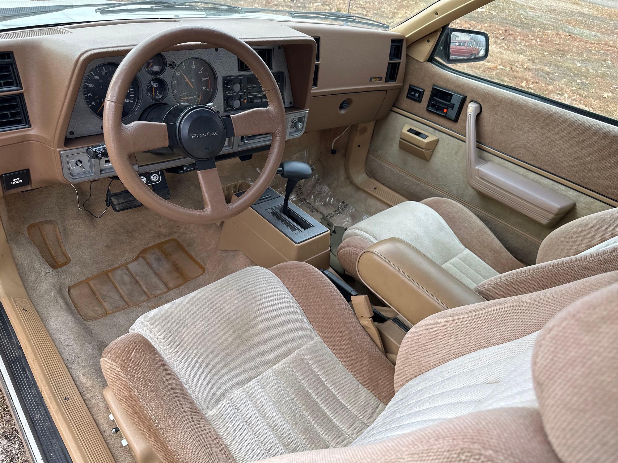 1984 PONTIAC SUNBIRD CONVERTIBLE, 22,501 MILES