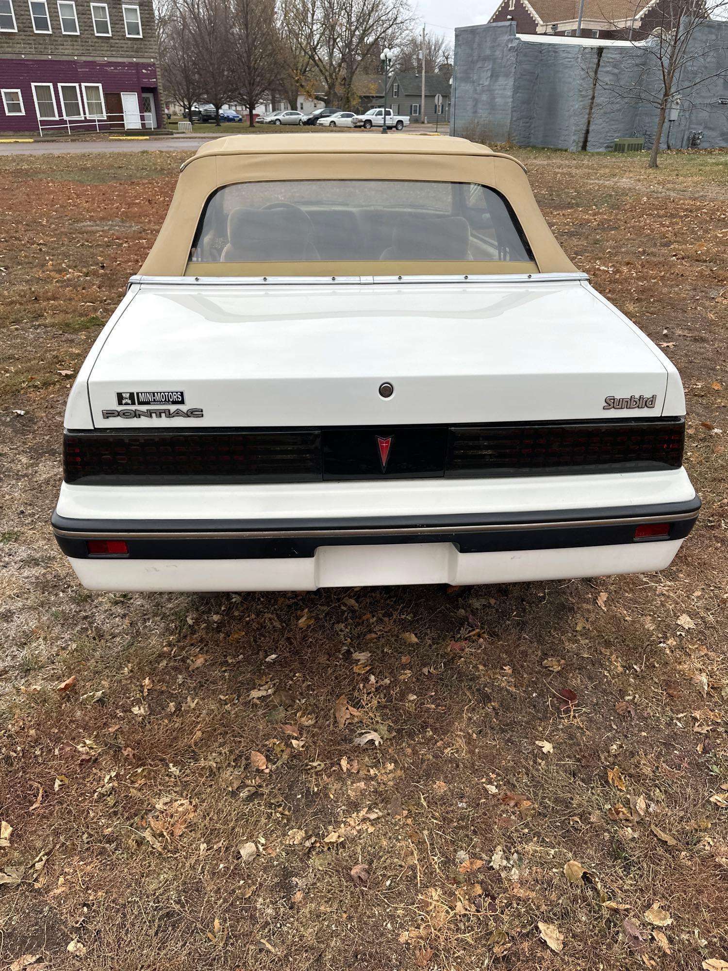 1984 PONTIAC SUNBIRD CONVERTIBLE, 22,501 MILES