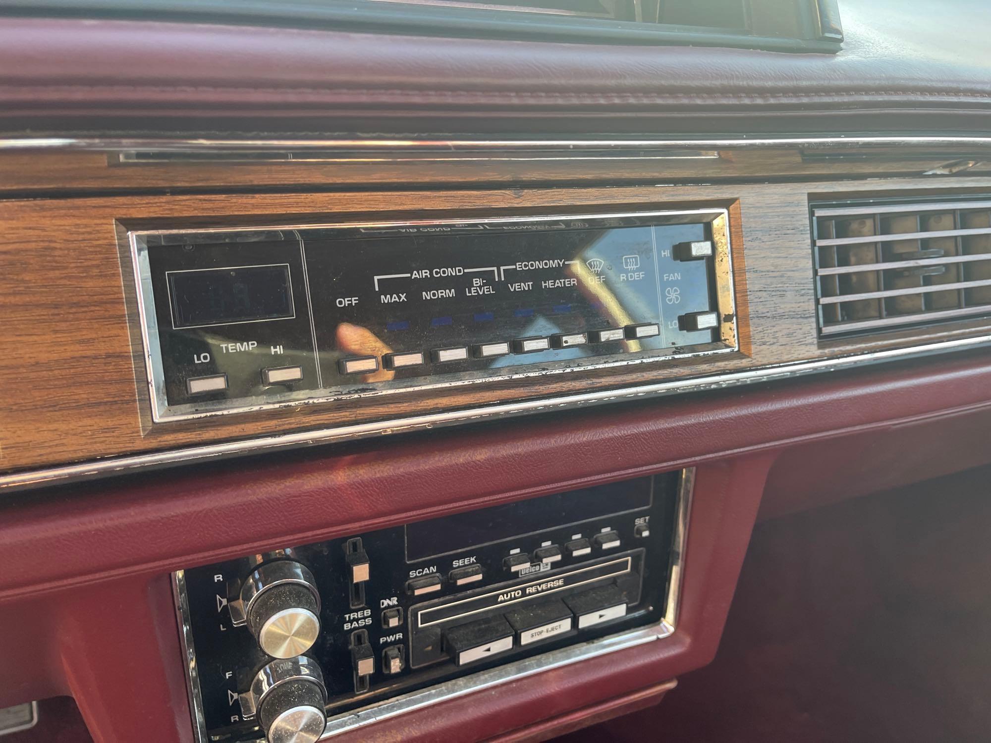 1985 OLDSMOBILE NINETY EIGHT REGENCY BROUGHAM, 131283 MILES