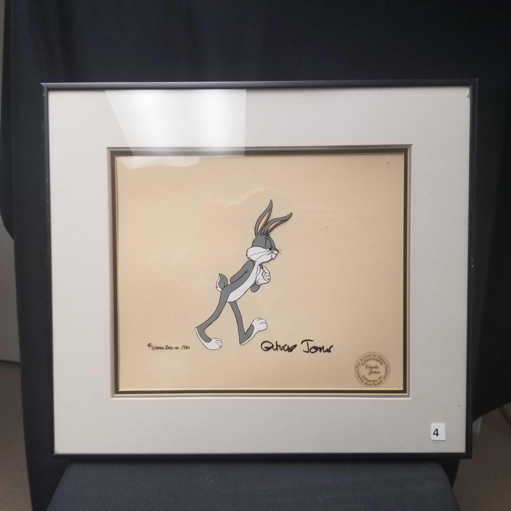 Warner Bros. Original Production Animation Cel Painting From 1980 "Bugs Bunny Bustin Out All Over''