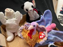 12 ct.assorted Ty Beanie Babies.