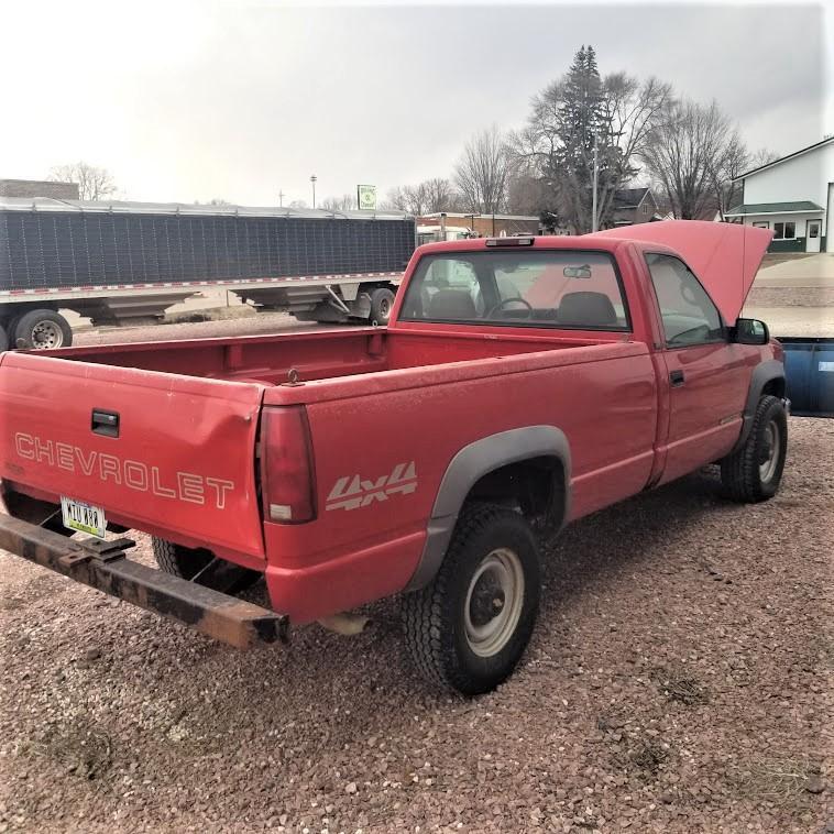 1995 Chevrolet K2500 Pickup Truck, VIN # 1GCGK24K4SZ225651