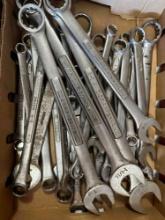 CRAFTSMAN COMBINATION OPEN/BOX END WRENCHES, LARGE ASSORTMENT