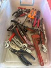 PIPE WRENCH , VISE GRIP, PLIER ASSORTMENT