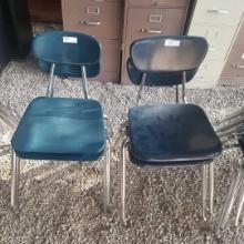 POLY SEAT METAL FRAME CHAIRS