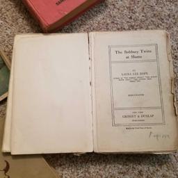 VINTAGE BOOKS inc. BOBSEY TWINS, MOBY DICK, HUCKLEBERRYFIN, and THRESHER