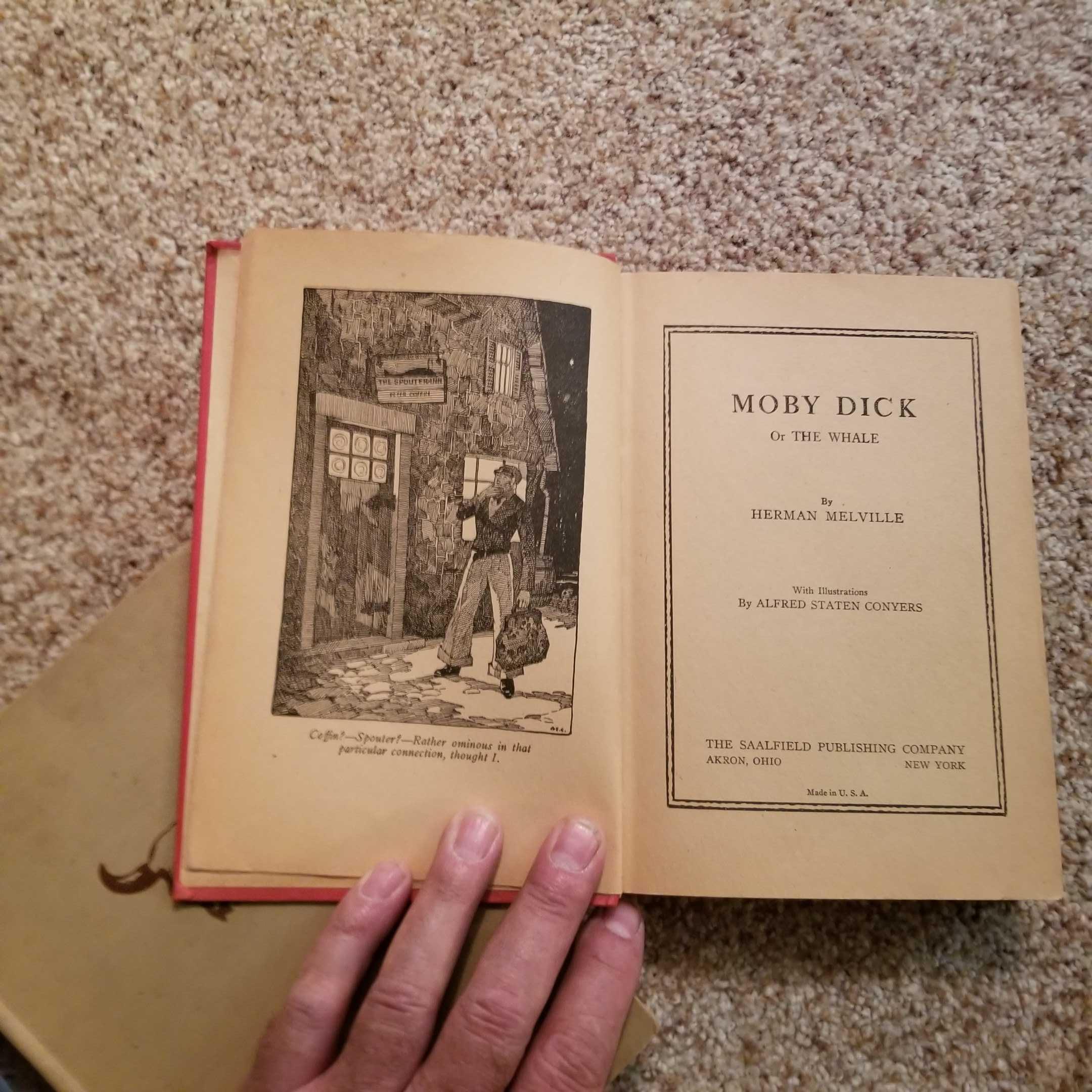 VINTAGE BOOKS inc. BOBSEY TWINS, MOBY DICK, HUCKLEBERRYFIN, and THRESHER