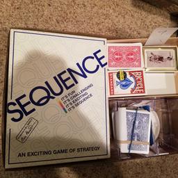 SEQUENCE CARD GAME and PLAYING CARDS
