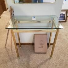 GLASS TOP HALLWAY TABLE