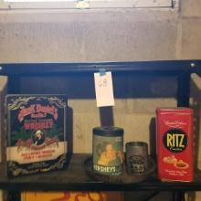 TIN COLLECTION inc. JACK DANIELS, HERSHEY, RITZ