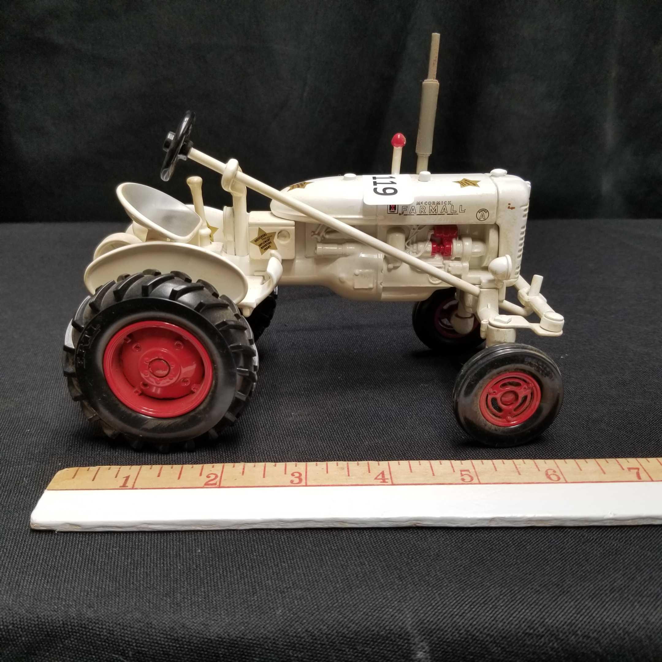 FARMALL "SUPER A" TRACTOR, WHITE DEMO, NARROW FRONT 30th ANNIVERSARY