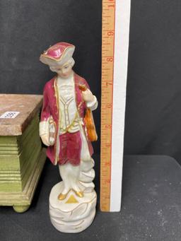 Vintage scale piece and Figure