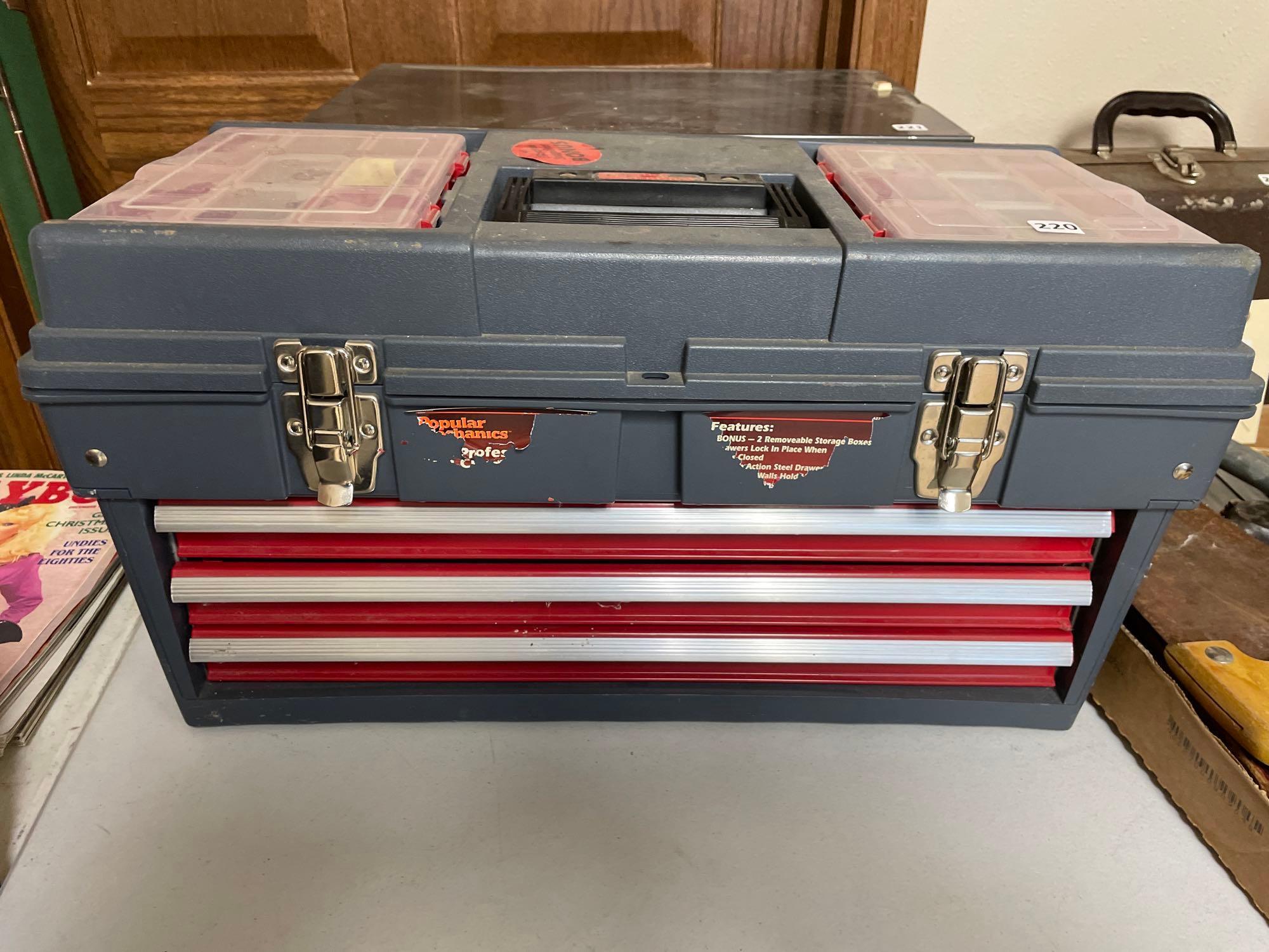 Popular Mechanic Plastic Toolbox & Misc HO Train Supplies