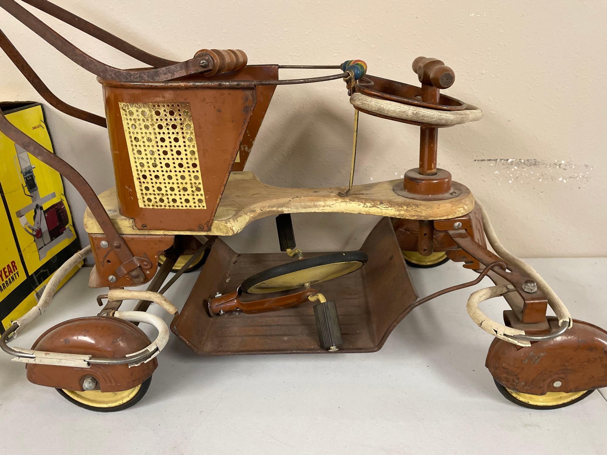 Vintage Metal Stroller/Tricycle