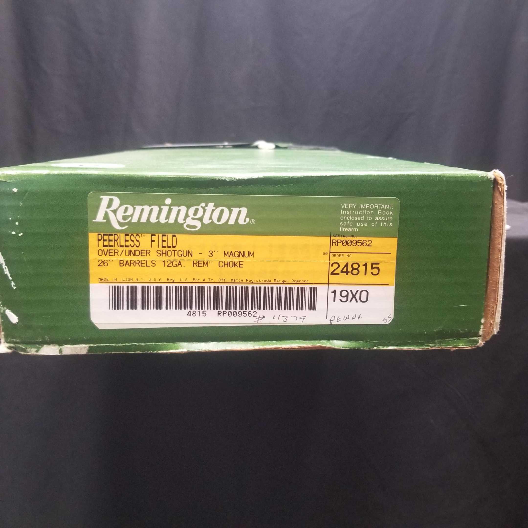 Remington Peerless 12 gauge O/U-26'' Barrel in box wih 3 rem Chokes-Serial #RP009562