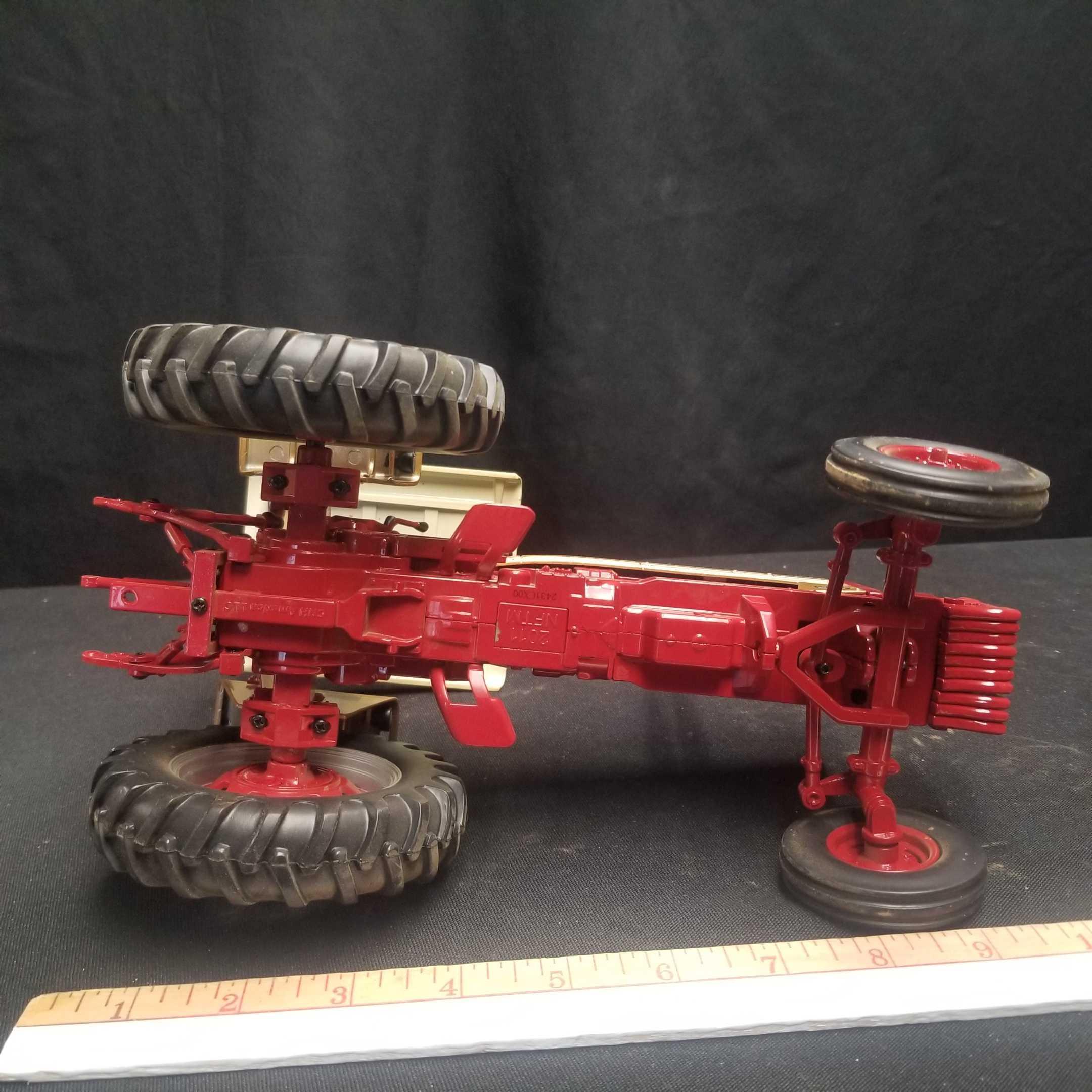 INTERNATIONAL "656 FARMALL HYDRO" TRACTOR, GOLD DEMONSTRATOR, WEIGHTS, ROPS, CANOPY