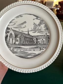 St Johns American Lutheran Church (LeMars, Ia) and (Akron, Ia) plate, etc.Shipping