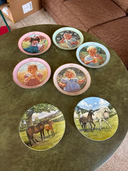 7 Spode painted plates. Nice....Shipping
