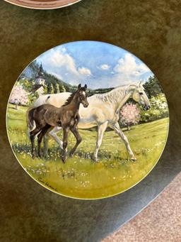 7 Spode painted plates. Nice....Shipping