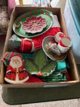 Christmas runners table cloths and skirts