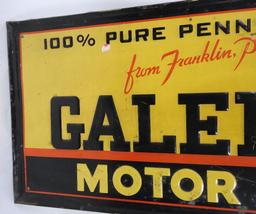 Galena Motor Oil Tin Sign