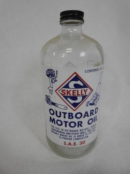 Pair of Quart Outboard Oil Bottles