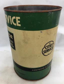 Cities Service Five Quart Can