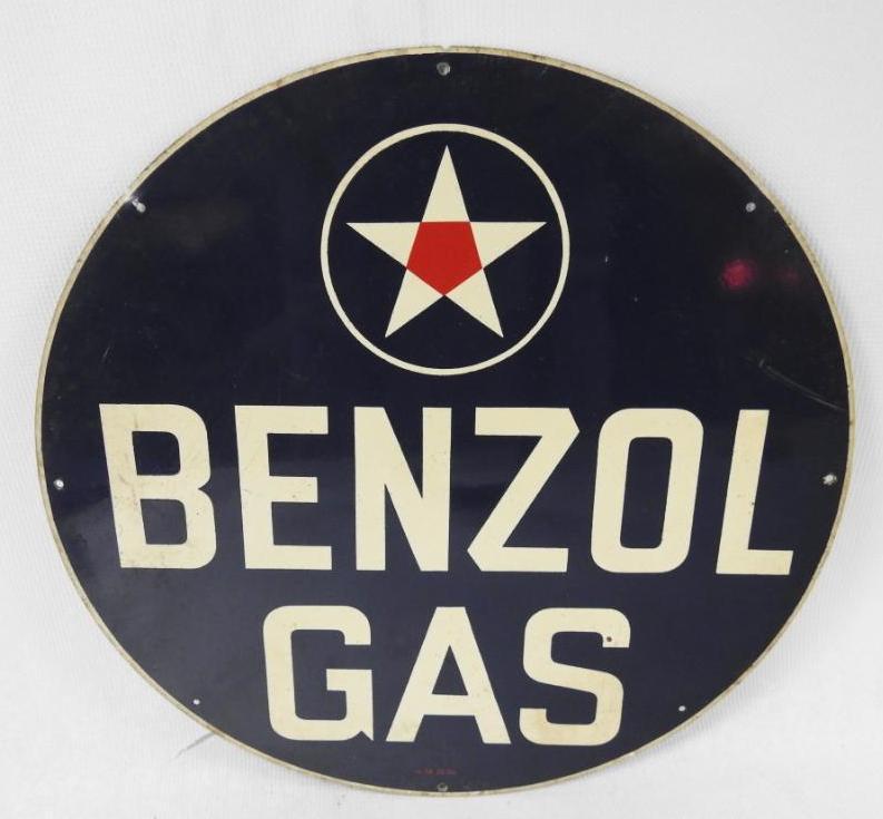 (Ford) Benzol Gas Sign