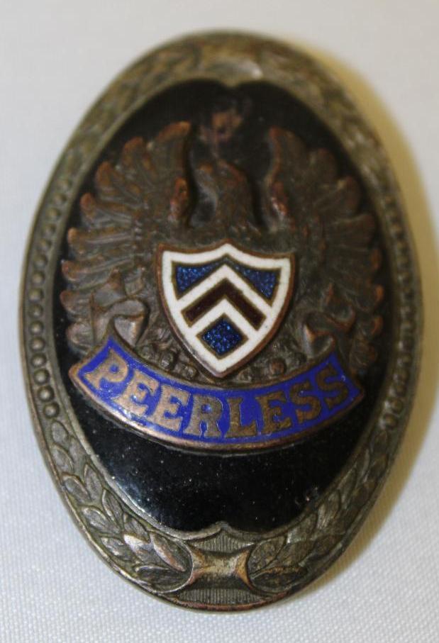 Peerless Motor Car co Radiator Emblem Badge