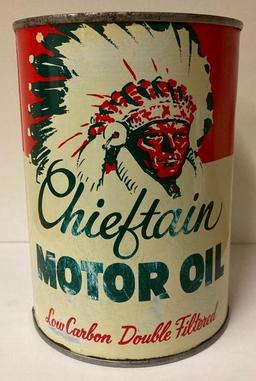 Chieftain Motor Oil Quart Can