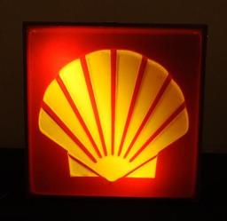 Shell Plastic Light Up Sign