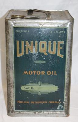 Phillips 66 Unique 5 Gallon Motor Oil Can