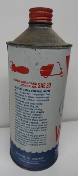 Valvoline Super Outboard Cone Top Quart Oil Can