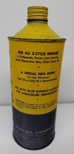 Sunoco Outboard Cone Top Quart Oil Can