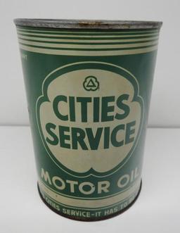 Cities Service Motor Oil Quart Can