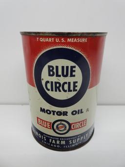 Blue Circle Motor Oil Quart Can